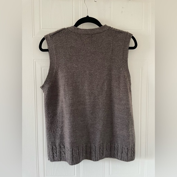Brown Sweater Vest - Picture 3 of 7